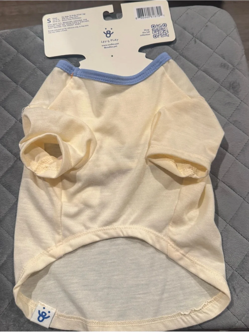 Rescue Baby Cream Tee with Pink Print